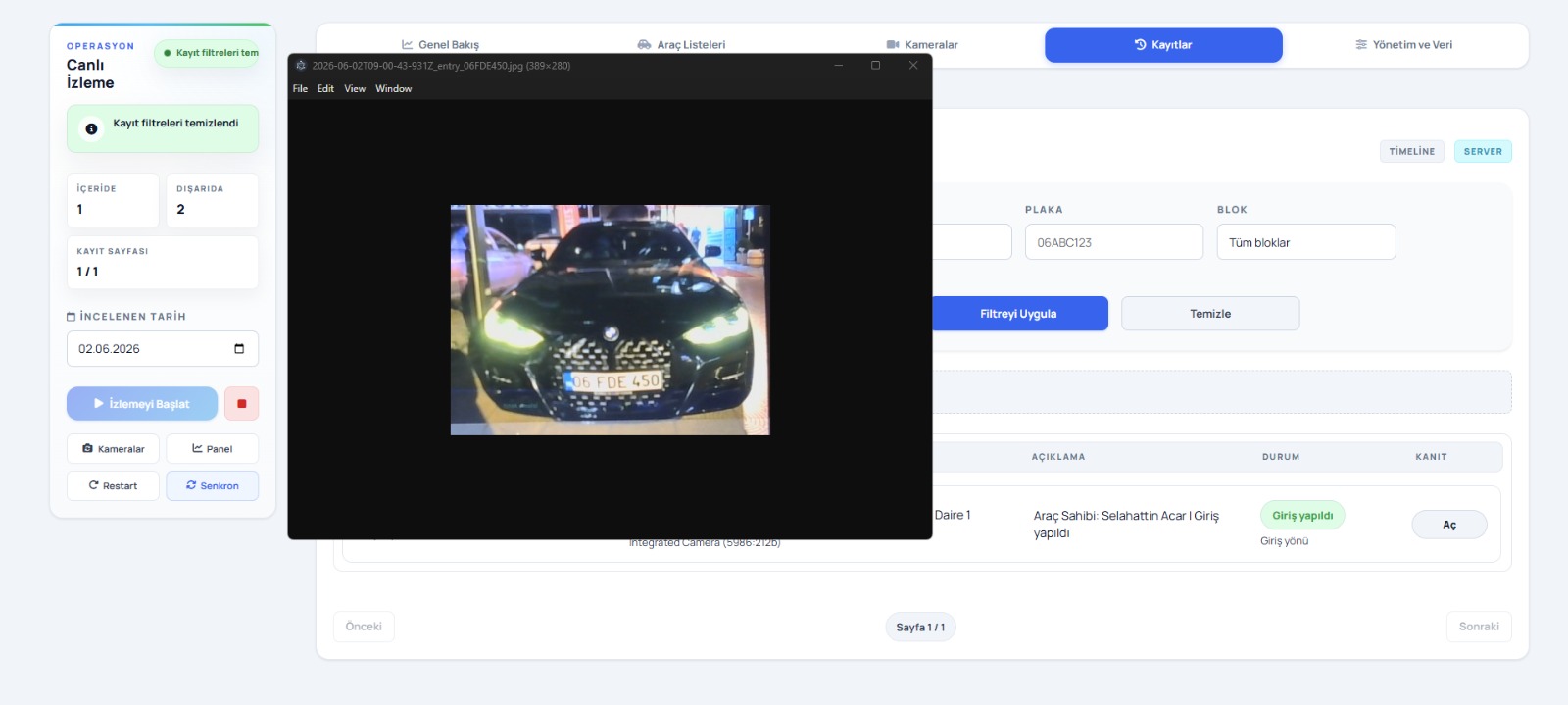 ALPR License Plate Recognition Preview 2